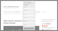 Desktop Screenshot of greenhillsguitarstudio.com